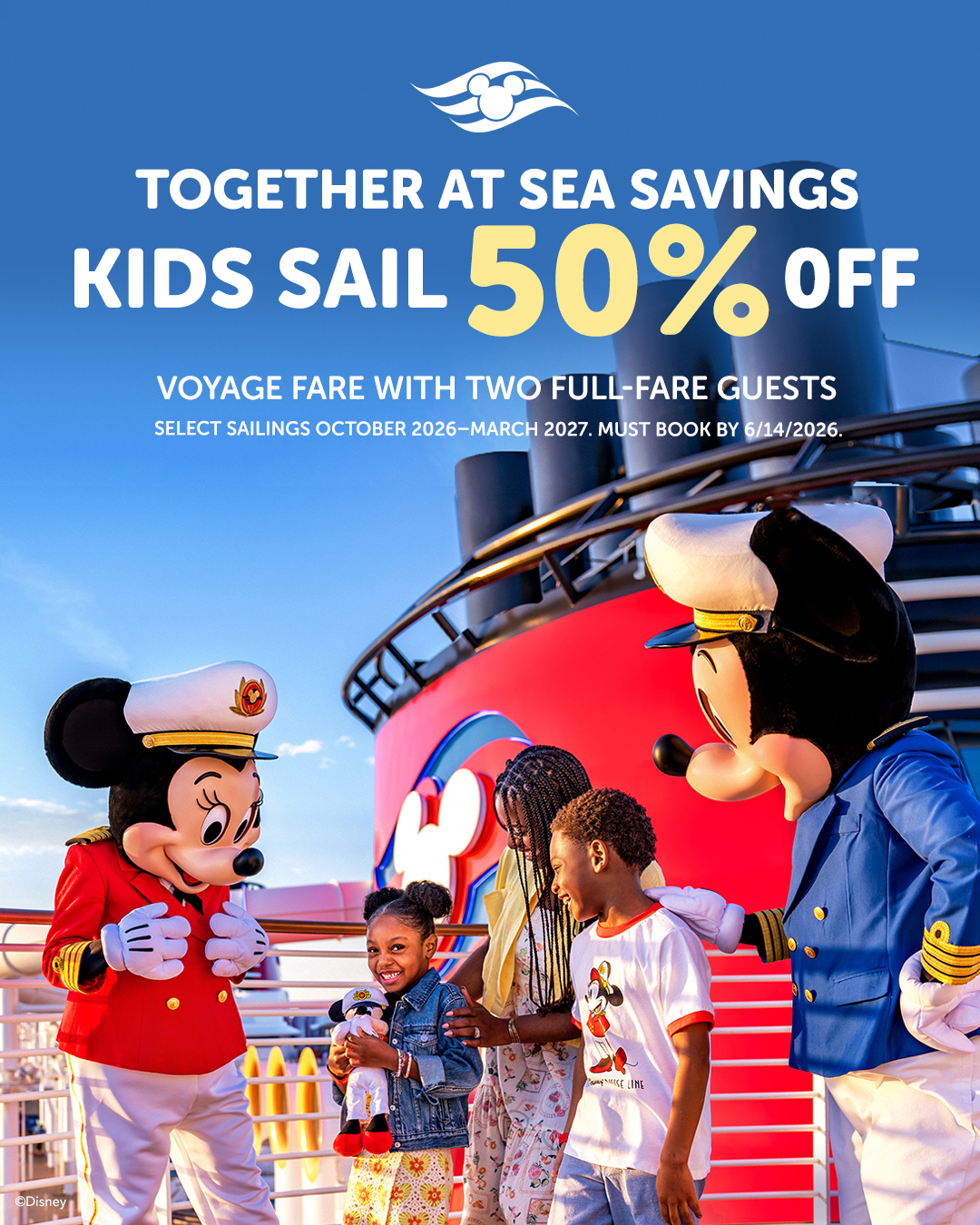 Huge Disney Cruise Promo — Kids Sail 50% Off!